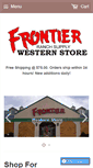 Mobile Screenshot of frontierwesternstore.com